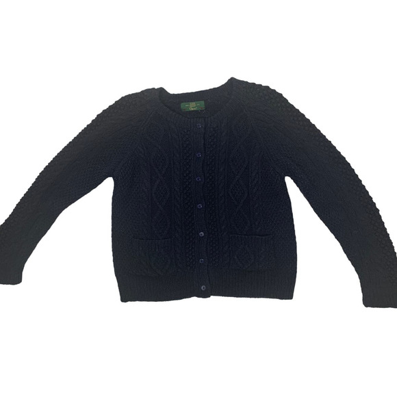 Vintage Orivs Blue Knit Sweater Cardigan, Size M - Picture 6 of 7